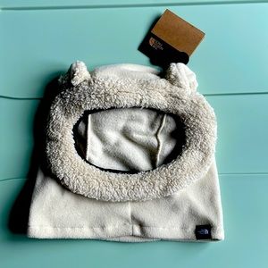 The North Face toddler “littles Bear” pull over hat with ears.